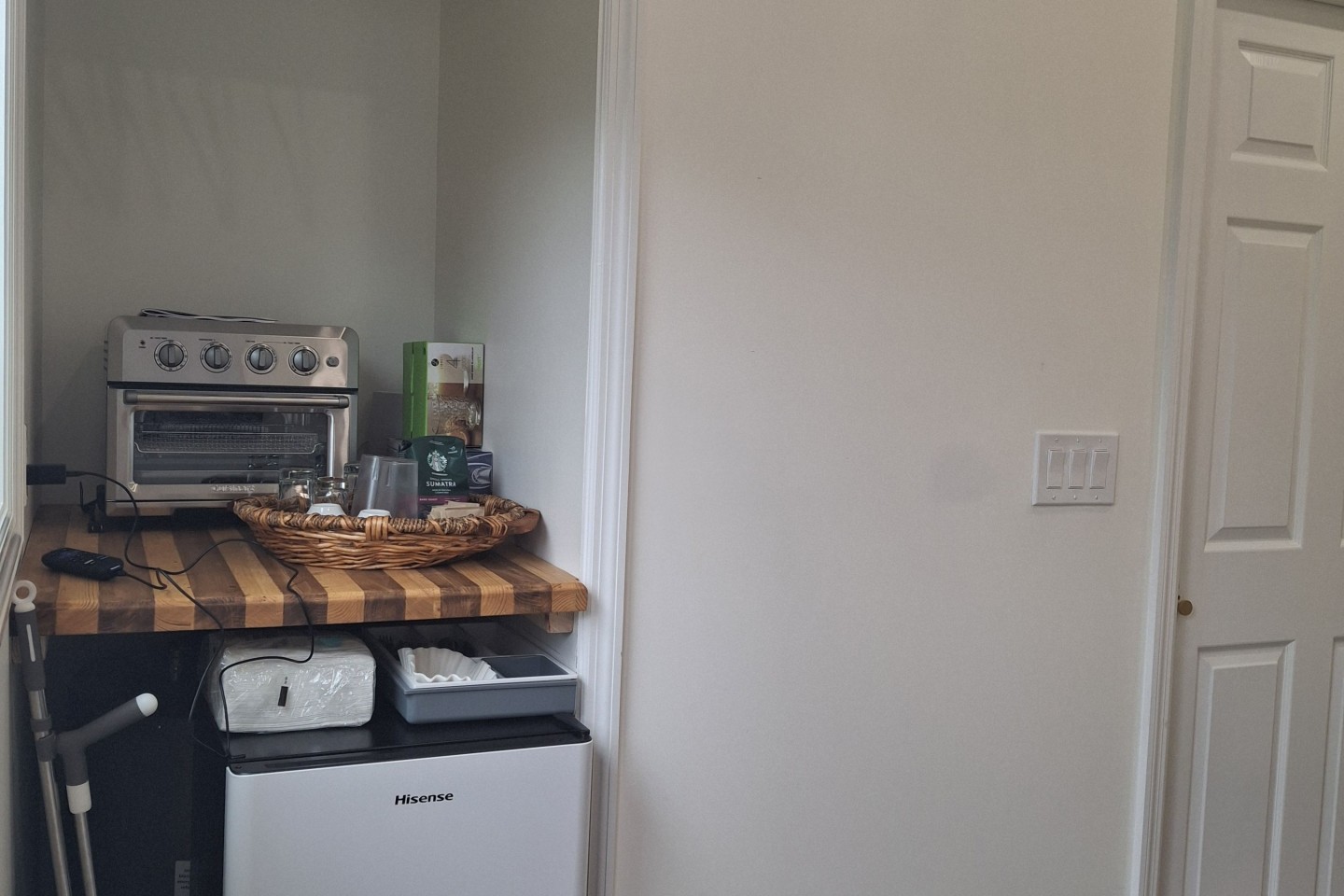 Cuisinart Air fryer toaster oven with grill. Conventional bake, convention broil, warm, toast and grill.