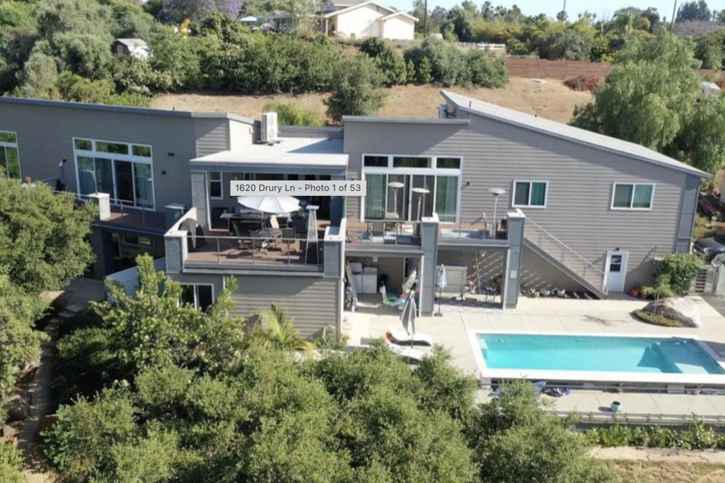 2bd rm unit on upper left, 1 bdrm unit below left of pool.