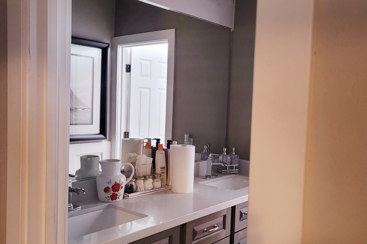 Bathroom w/ Double Vanity Sinks
