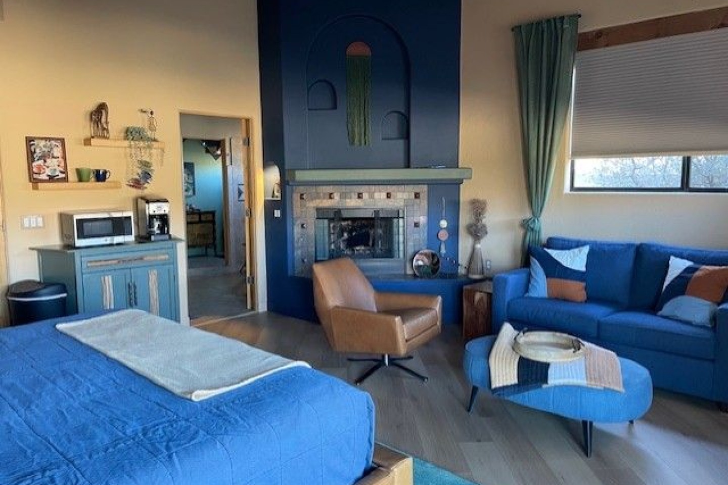 Comfy sitting area.