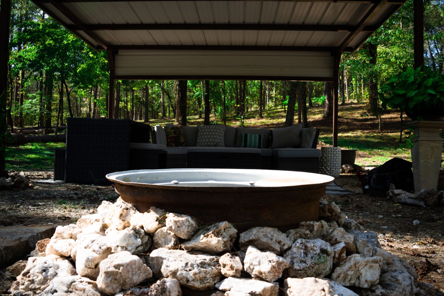 Quartz Crystal Firepit