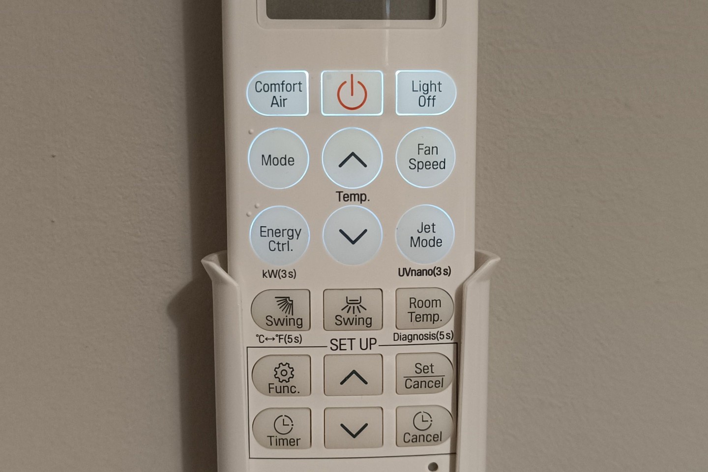 Air conditioning in the room